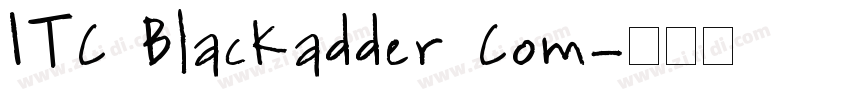 ITC Blackadder Com字体转换